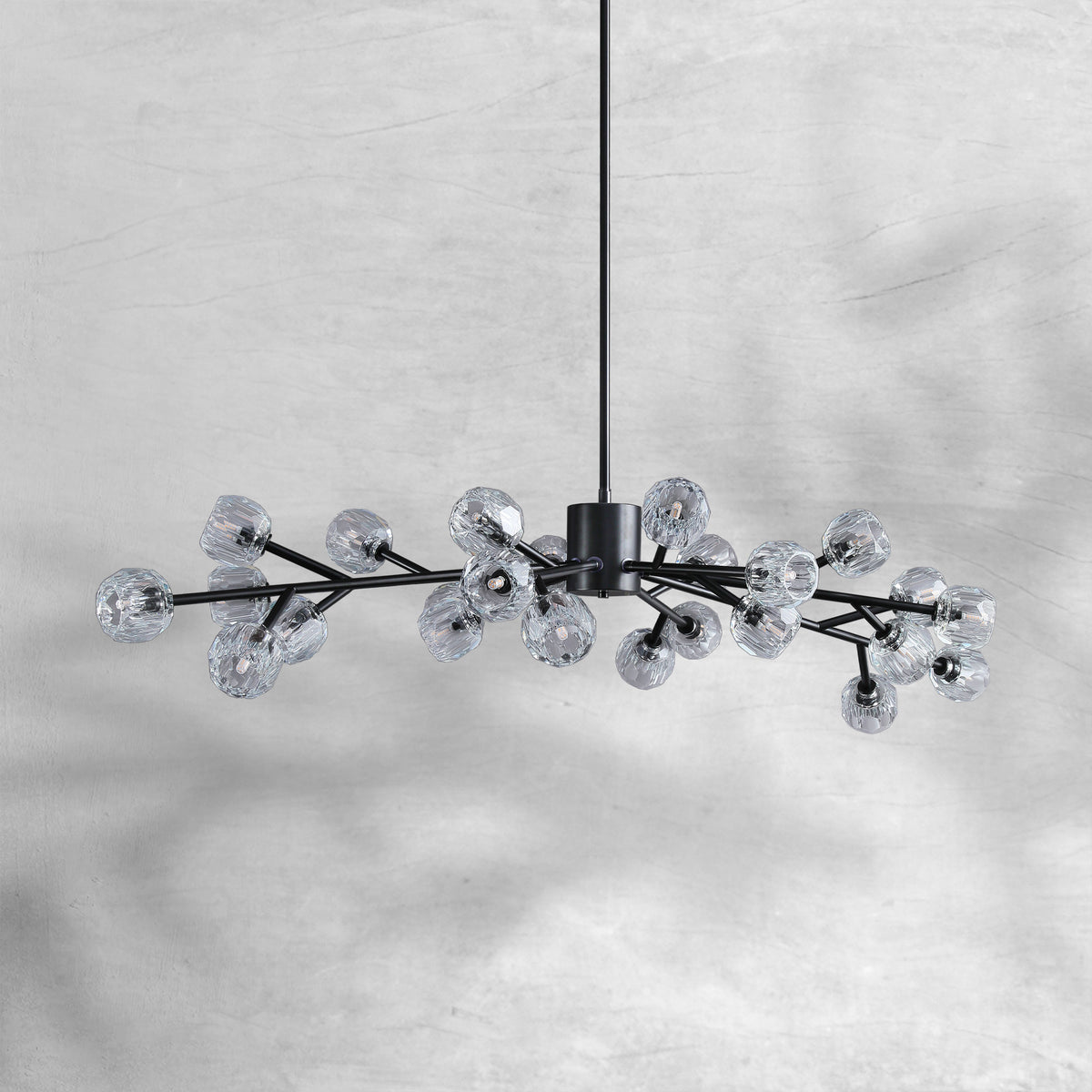 Bruma Glass Round Chandelier 24"36"48"60"72"