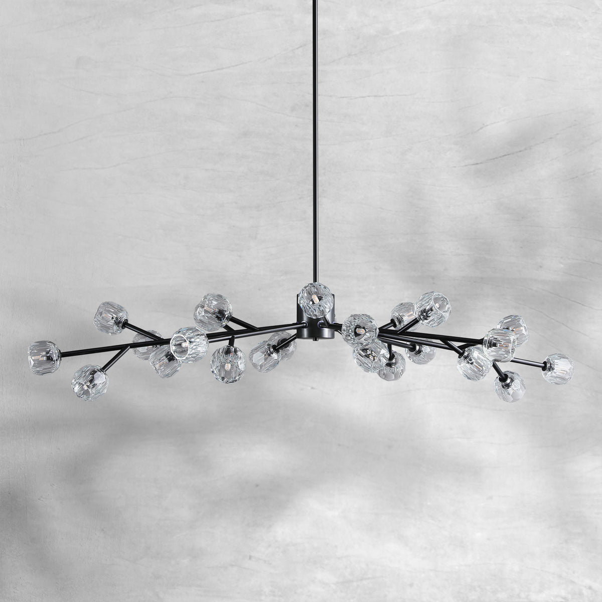 Bruma Glass Round Chandelier 24"36"48"60"72"