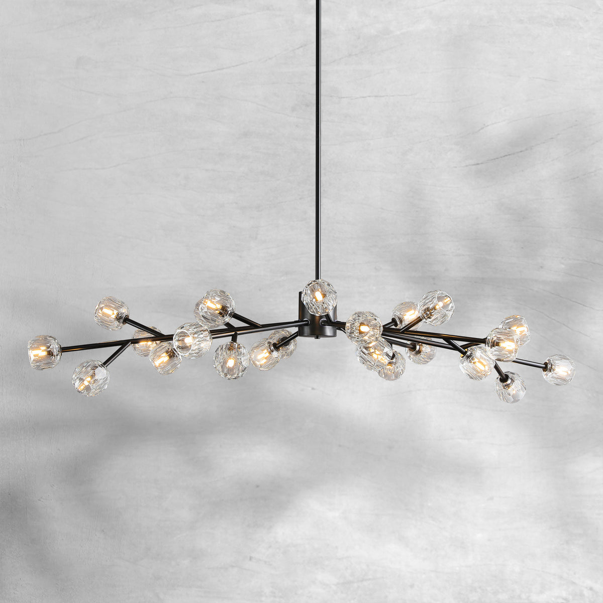 Bruma Glass Round Chandelier 24"36"48"60"72"