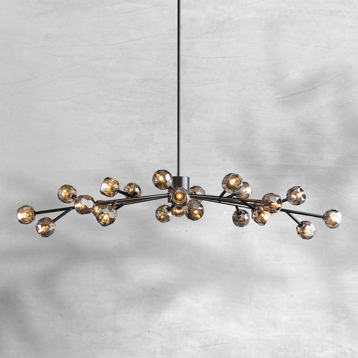 Bruma Glass Round Chandelier 24"36"48"60"72"