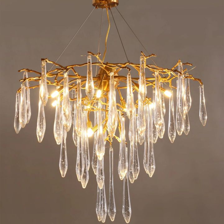 JC Icicle Crystal Luxury Chandelier