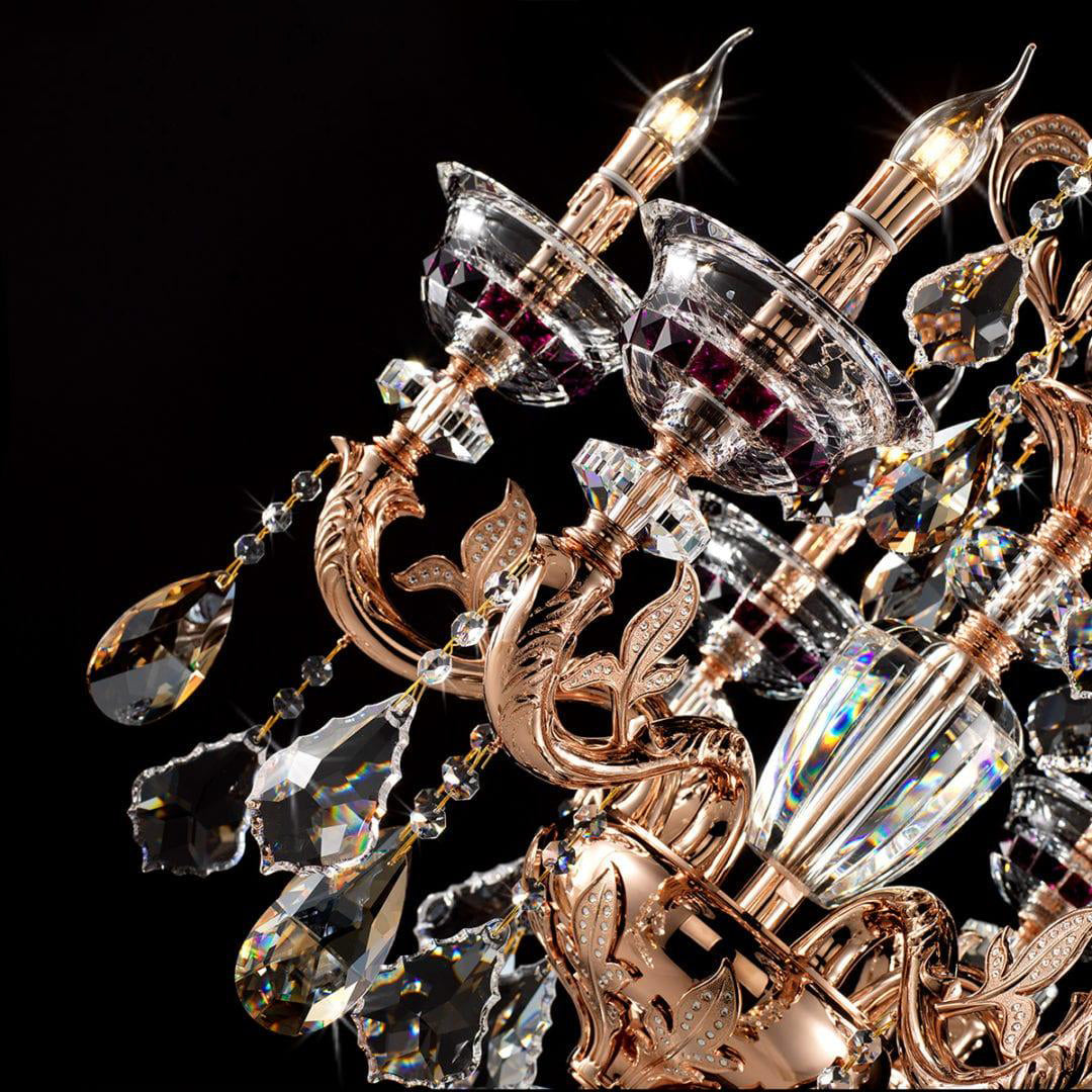 Maria Crystal Classic Chandelier 27" 6 Lights - Merlin Lamps