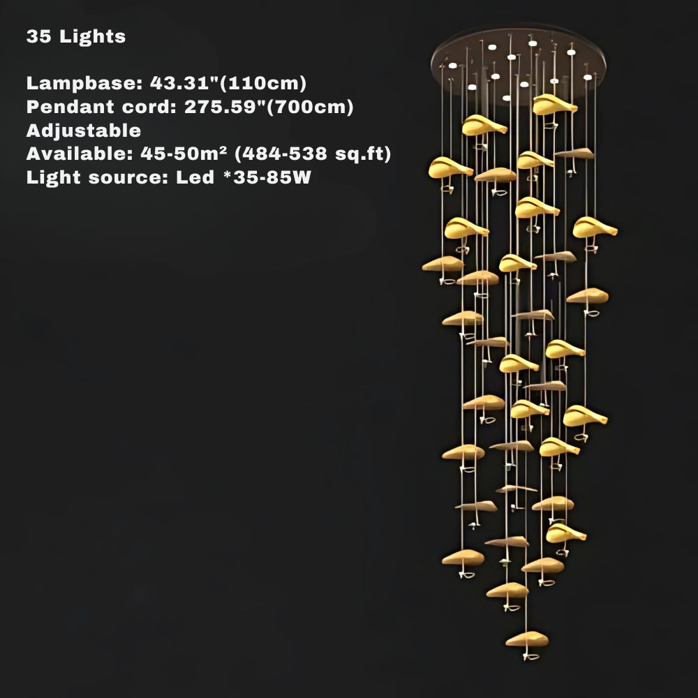 Jenissa Vintage Staircase Chandelier Seus Lighting