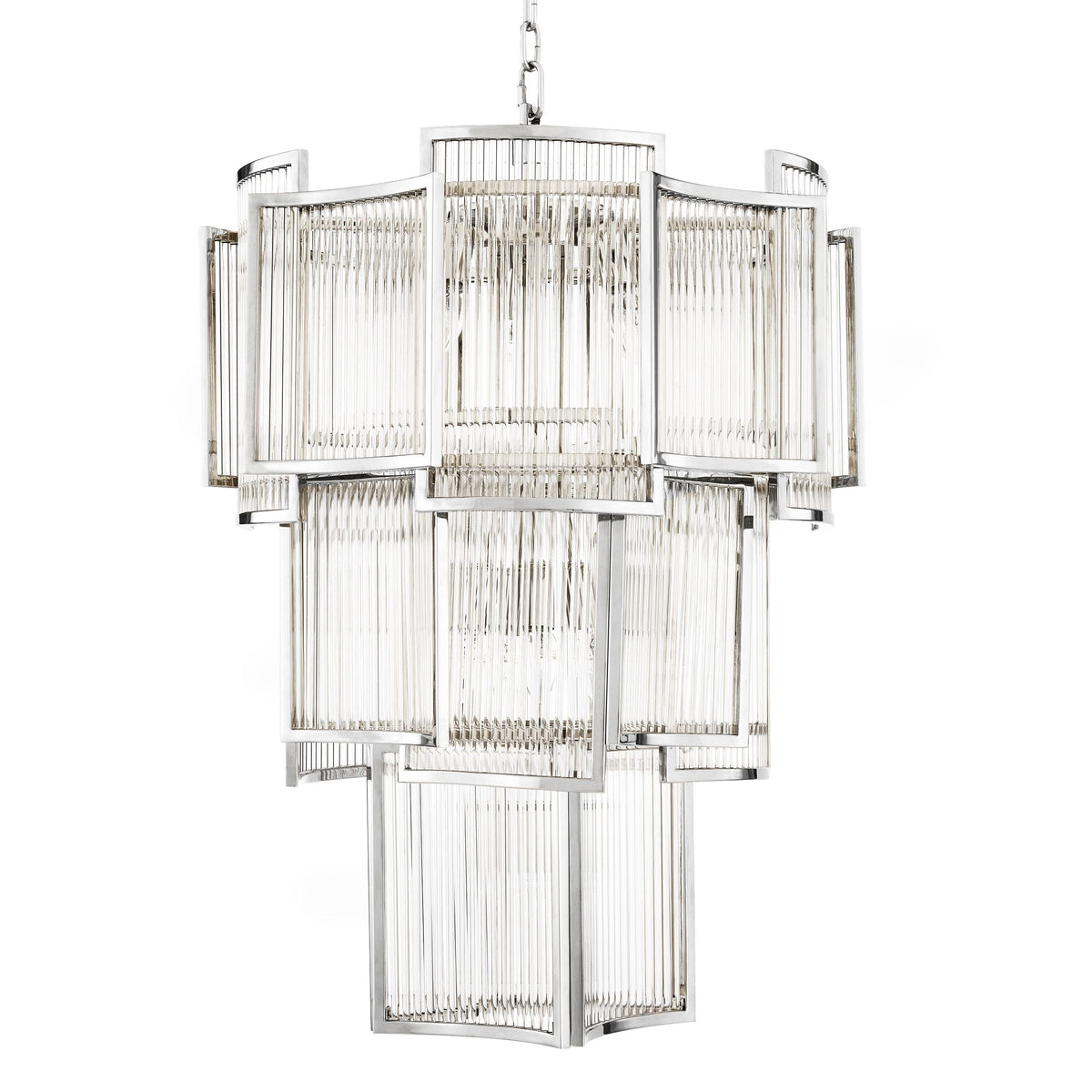 Jet Set Modern Chandelier - Gold/Nickel/Antique Brass