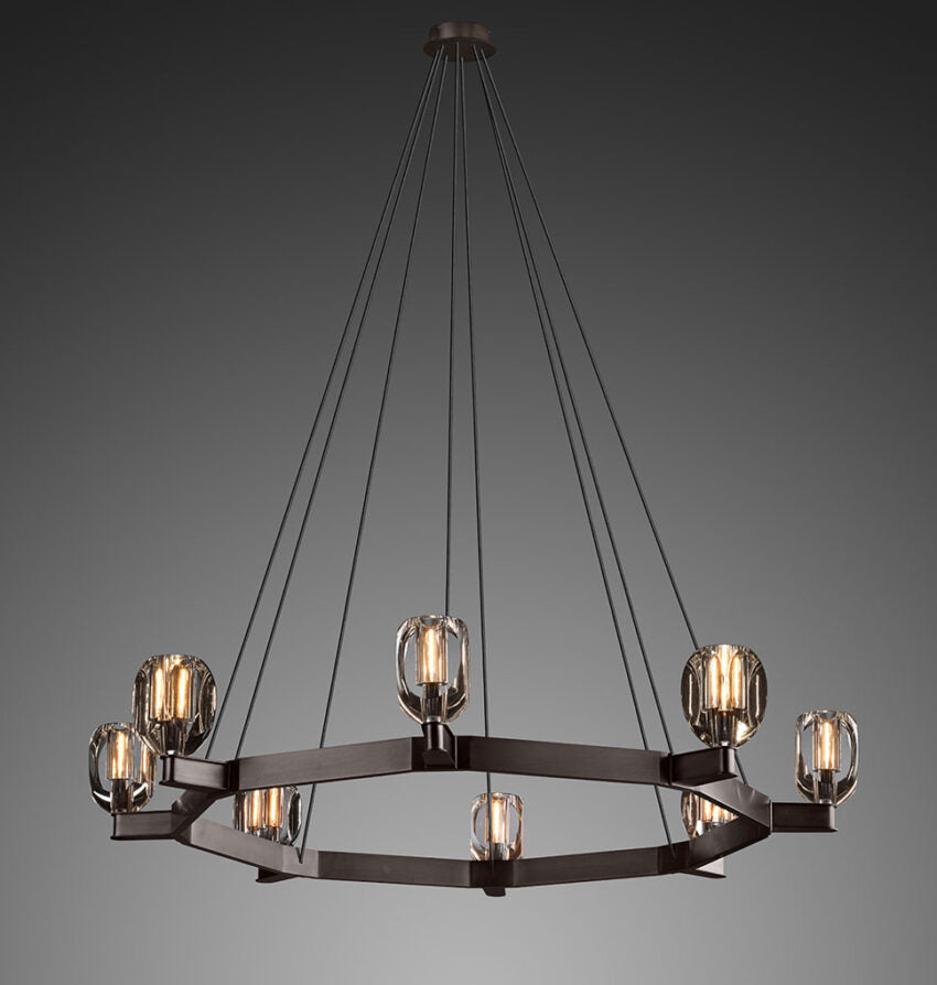Canson Circular Modern Chandelier For Living Room