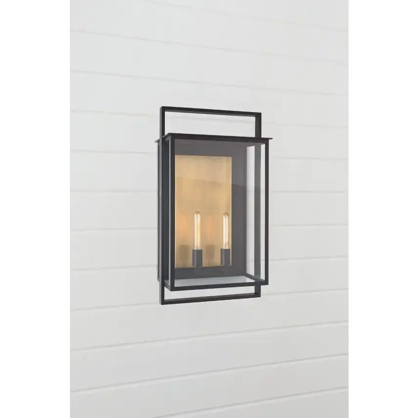 JC Leicester 2-Light Lantern Wall Sconce Outdoor