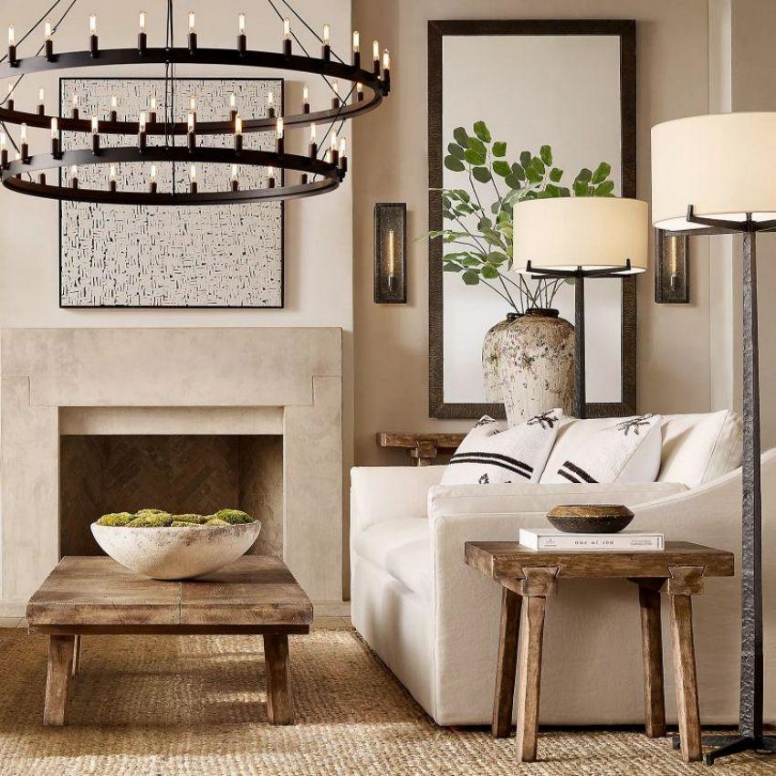 Celestine Vintage Filament 2-Tier Chandelier