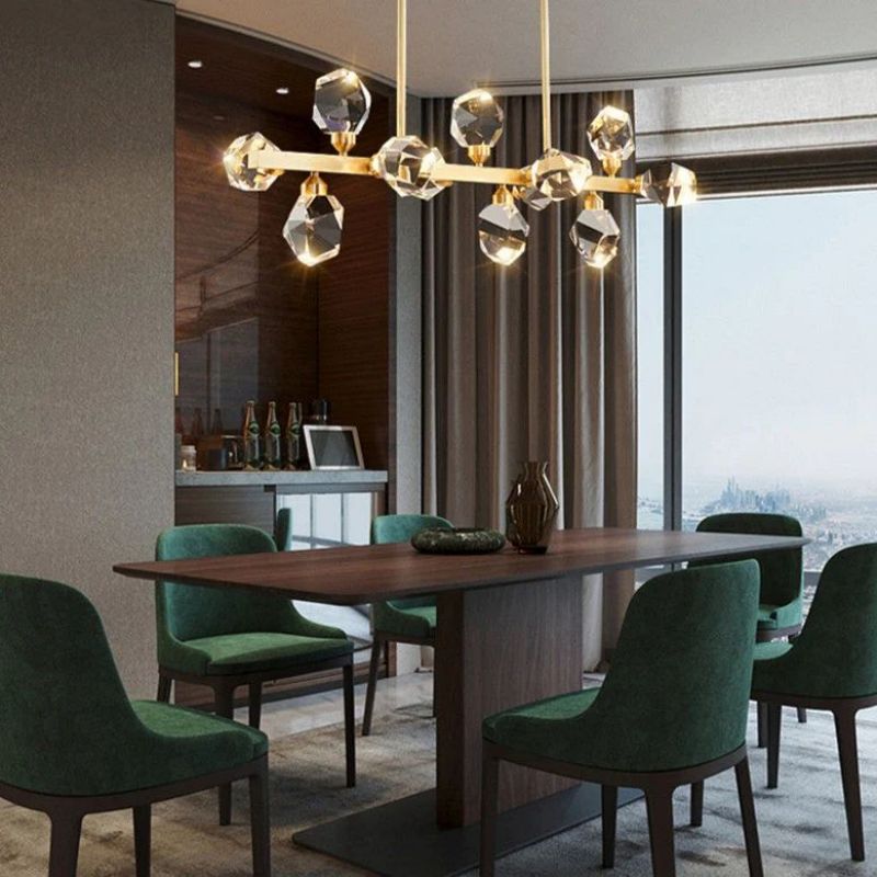 JC Nicole Crystal Linear Chandelier