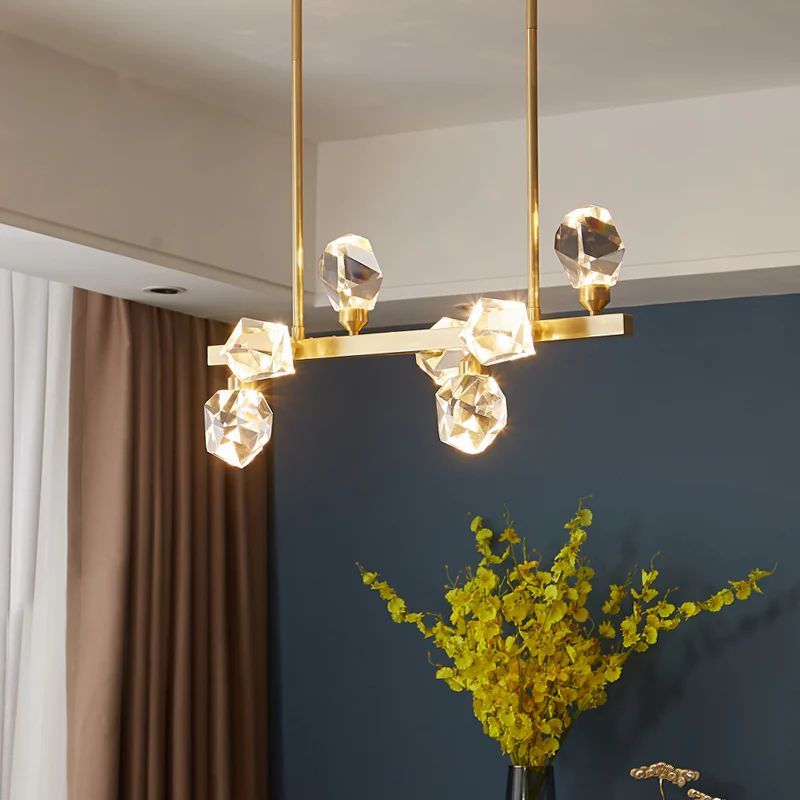 JC Nicole Crystal Linear Chandelier