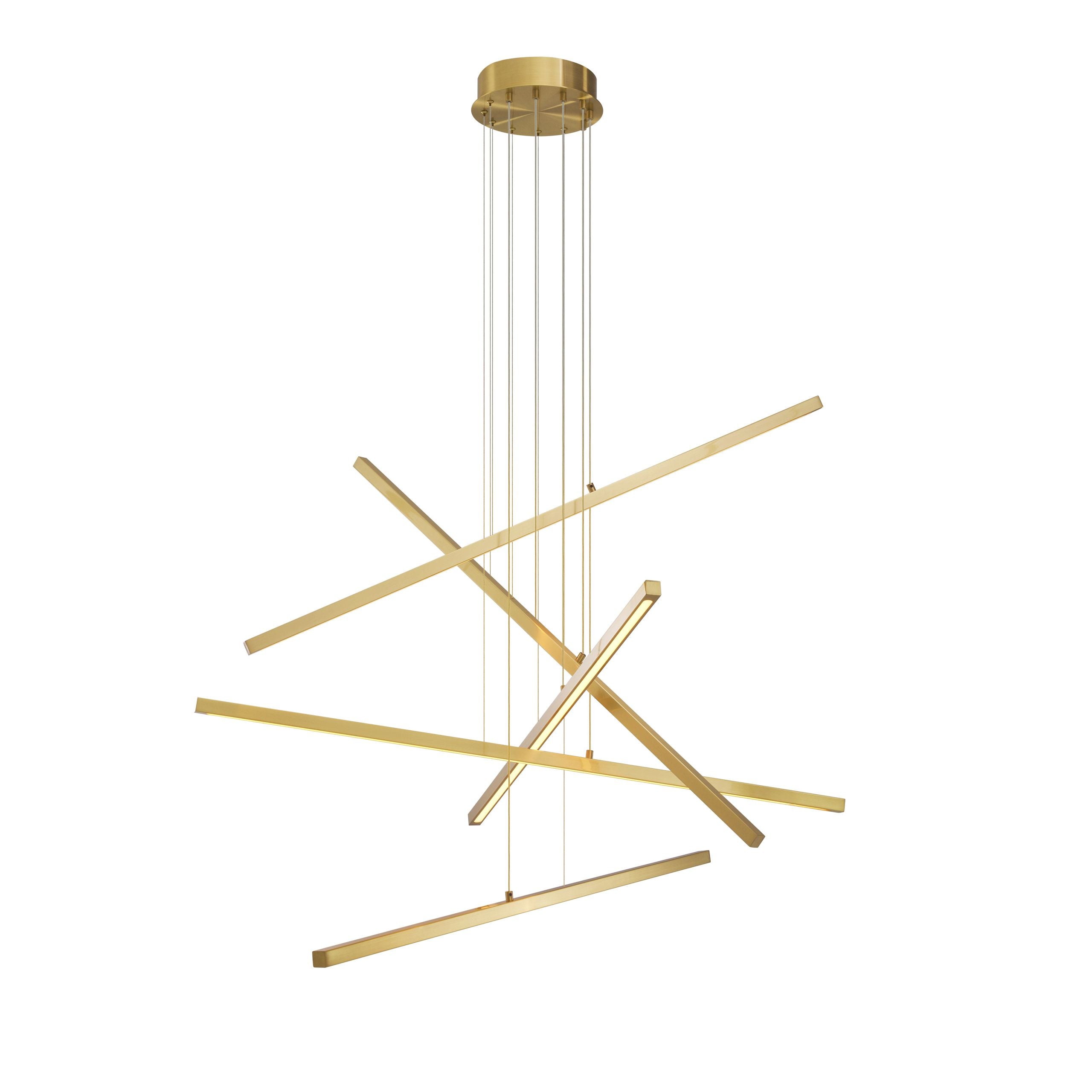 Cooper Modern Brass Chandelier - Brass