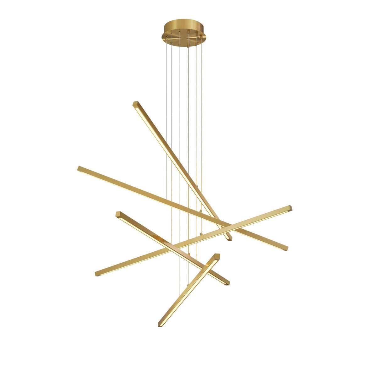 Cooper Modern Brass Chandelier - Brass