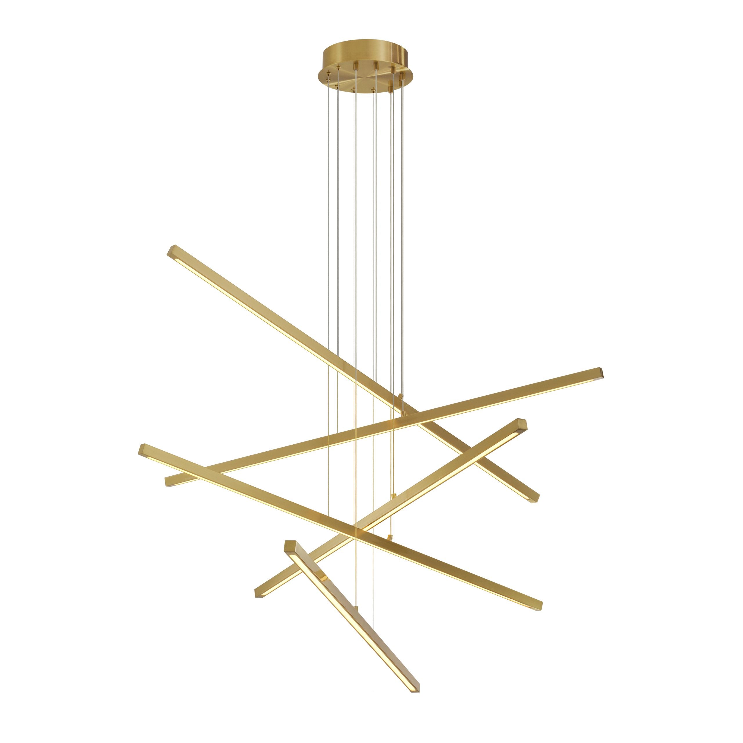 Cooper Modern Brass Chandelier - Brass
