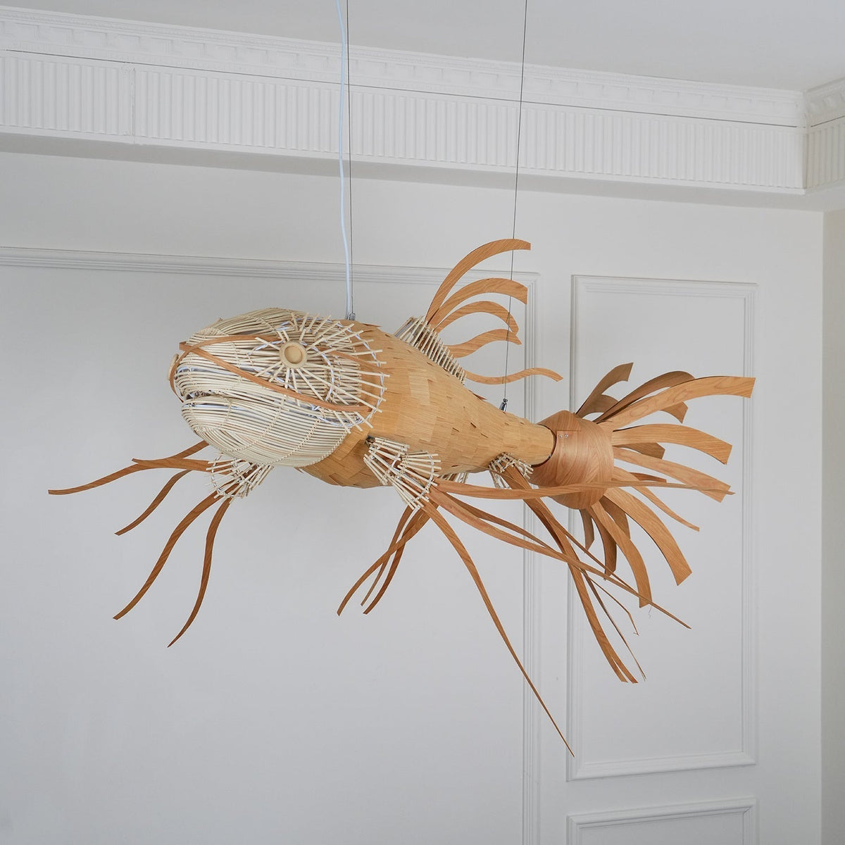 Koi Crystal Spiral Chandelier
