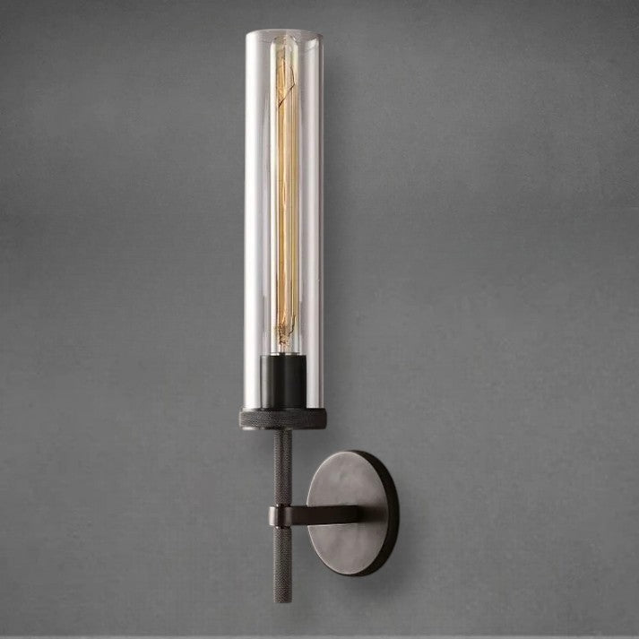 Lumen Knurled Sconce 14"19"