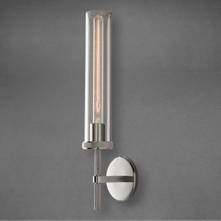 Lumen Knurled Sconce 14"19"