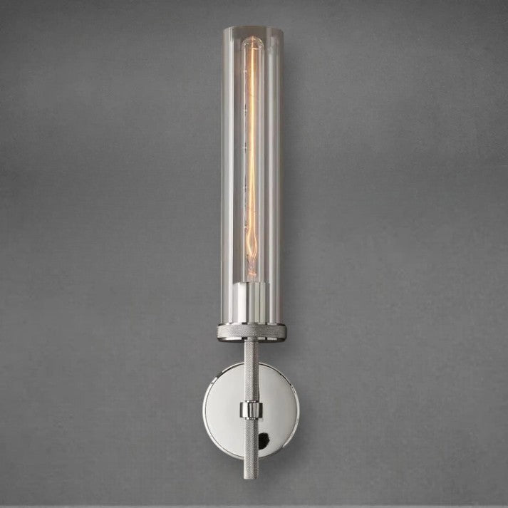 Lumen Knurled Sconce 14"19"
