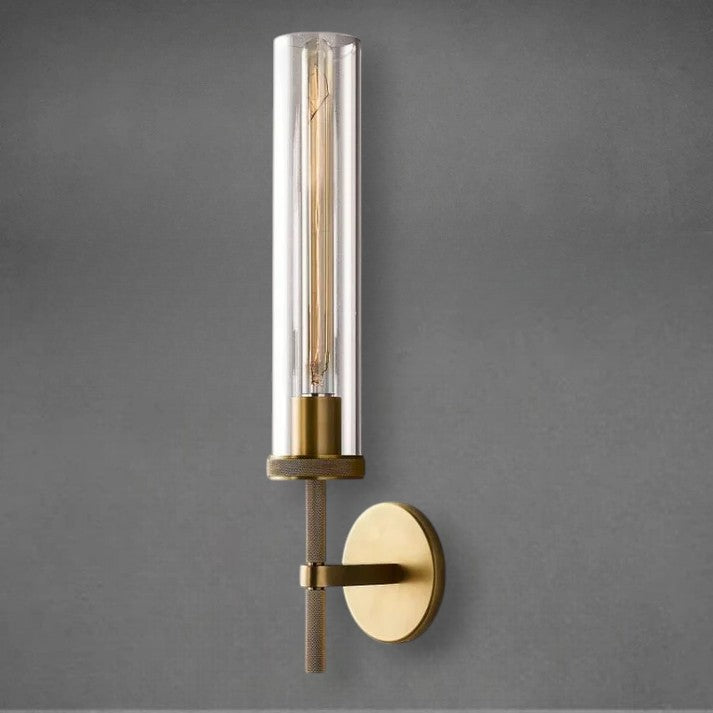 Lumen Knurled Sconce 14"19"
