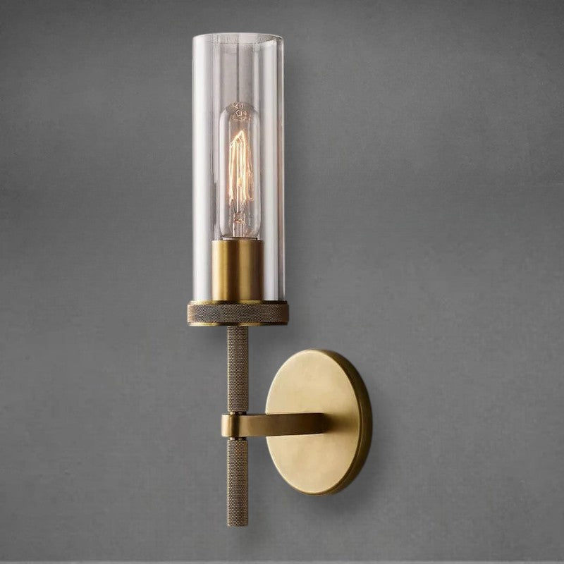 Lumen Knurled Sconce 14"19"