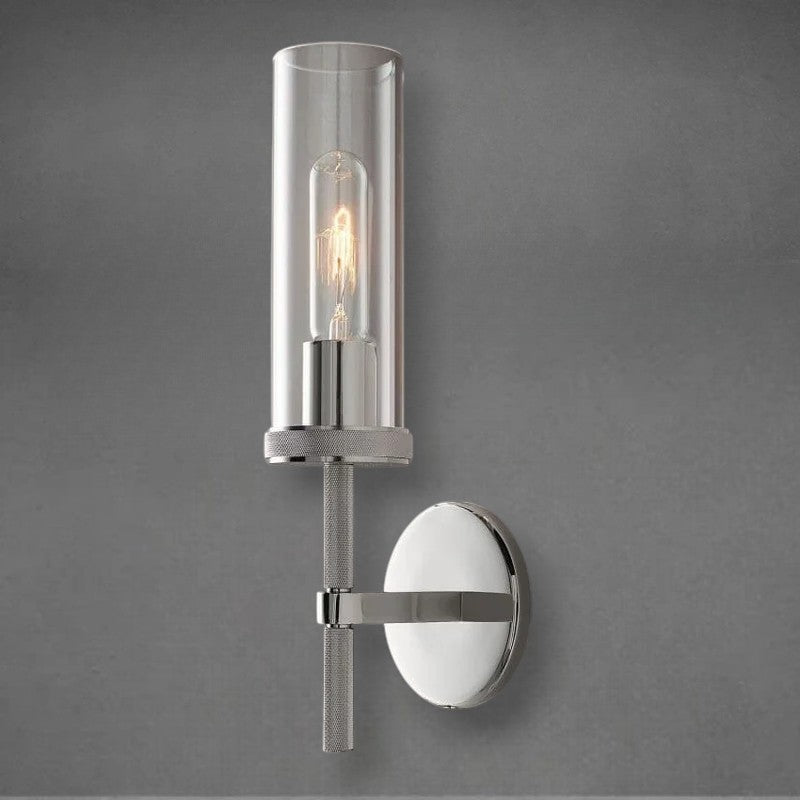 Lumen Knurled Sconce 14"19"