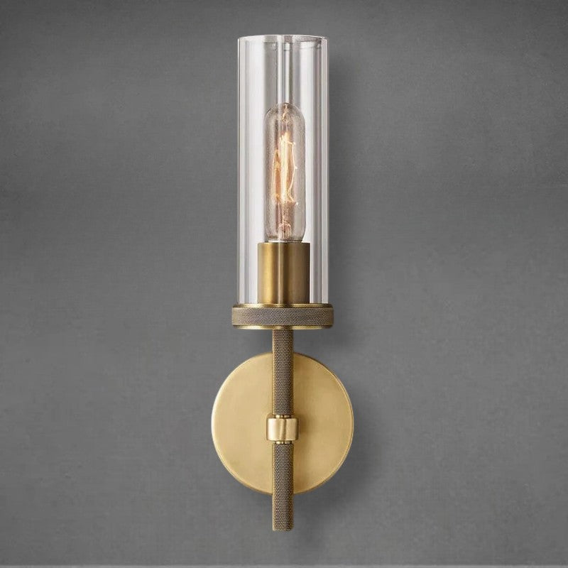 Lumen Knurled Sconce 14"19"