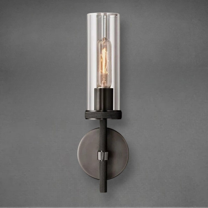 Lumen Knurled Sconce 14"19"