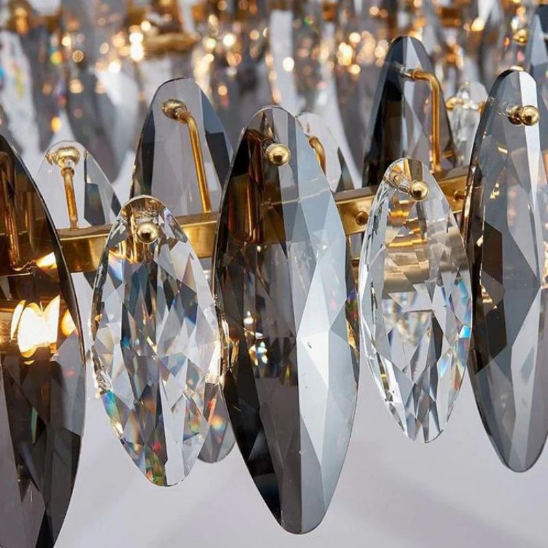 JC Luxirious Crystal Linear Chandelier L55"