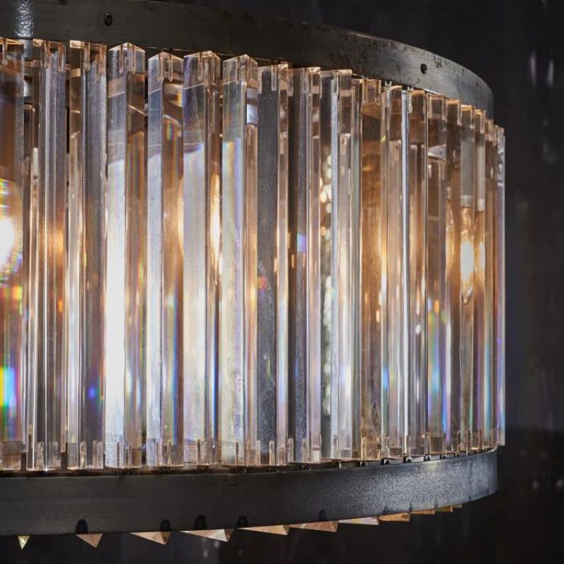 Lita Glass Round Chandelier - jchandelier