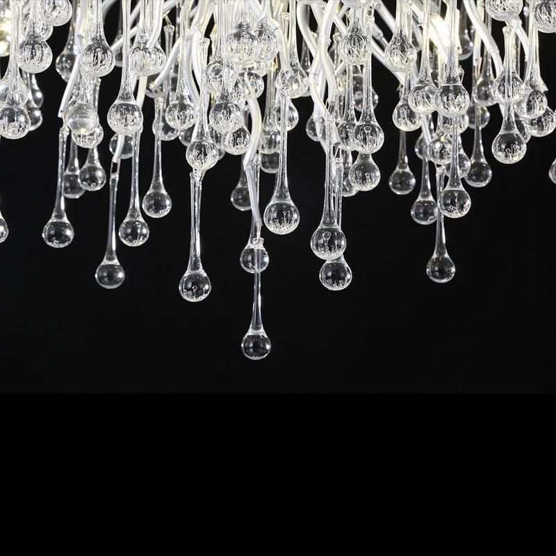 JC Aqua Modern Crystal Tree Branch Chandelier 23.6" D