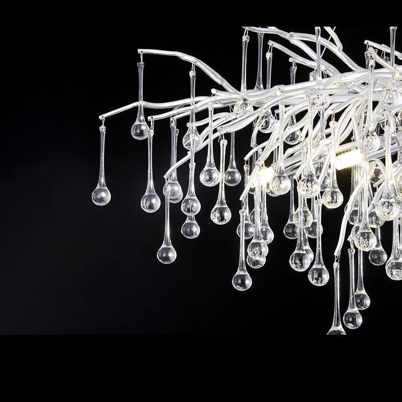 JC Aqua Modern Crystal Tree Branch Chandelier 23.6" D