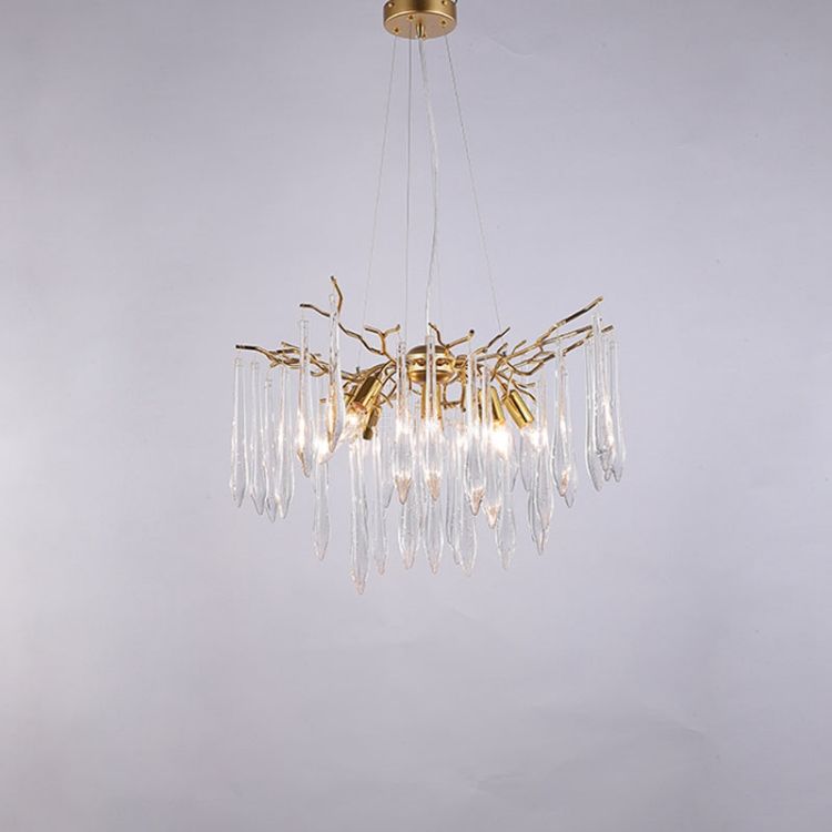 JC Aqua Round Branch Living And Dining Chandelier