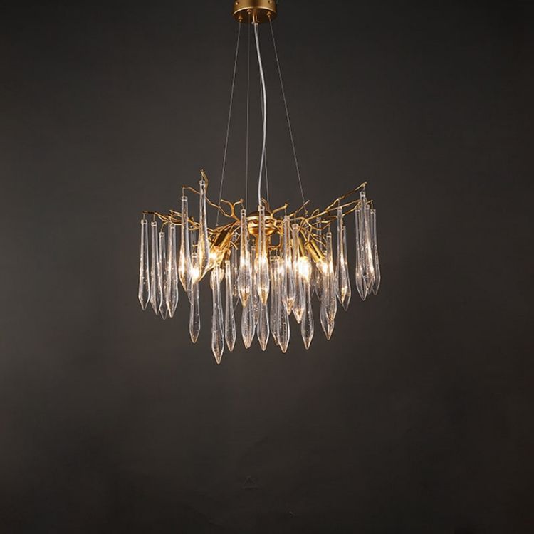 JC Aqua Round Branch Living And Dining Chandelier