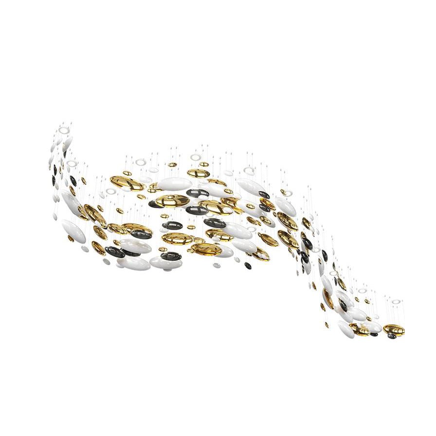 Galaxy Lustre Meteor Shower Crystal Spiral Chandelier