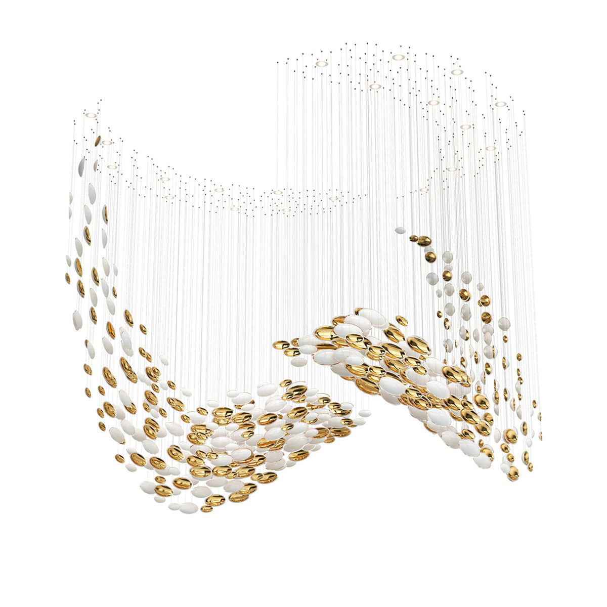 Galaxy Lustre Meteor Shower Crystal Spiral Chandelier