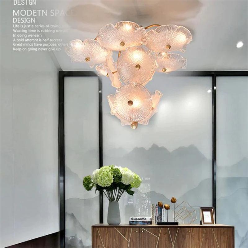 Modern Luxury Branch Chandelier For Staircase - Merlin Lamps