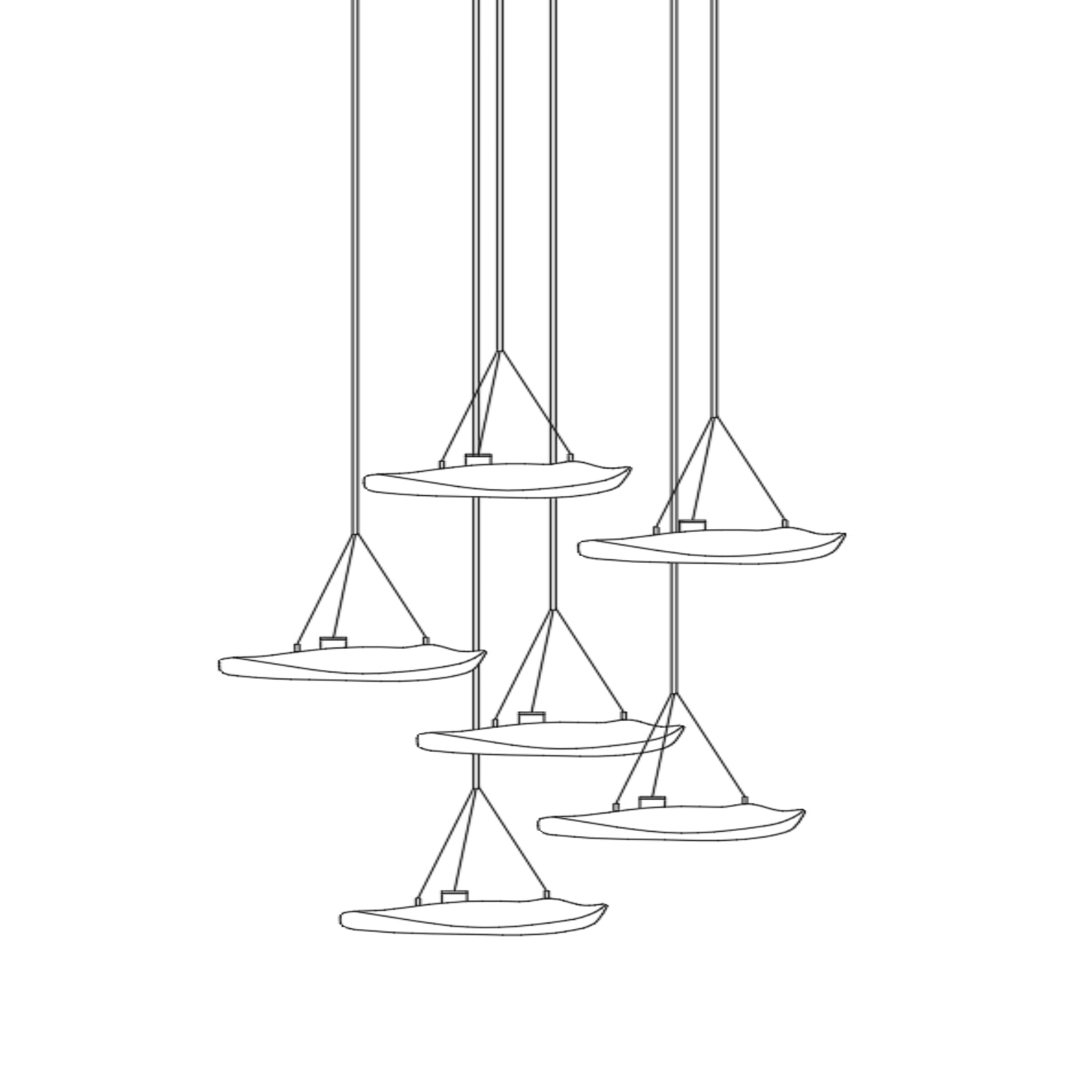 Manta Drift Class Crystal Chandelier