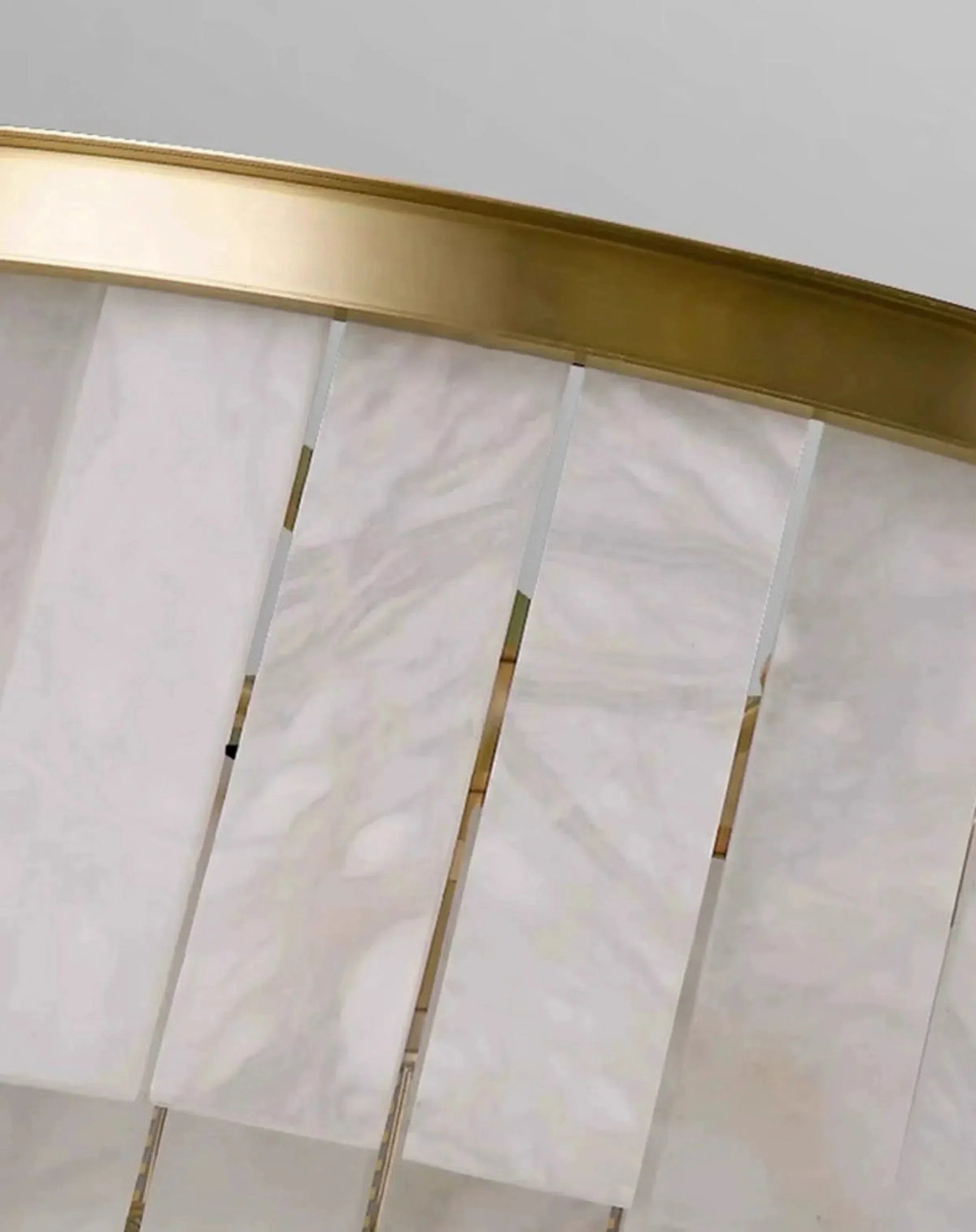 Modern Alabaster Tiered Chandelier - Merlin Lamps