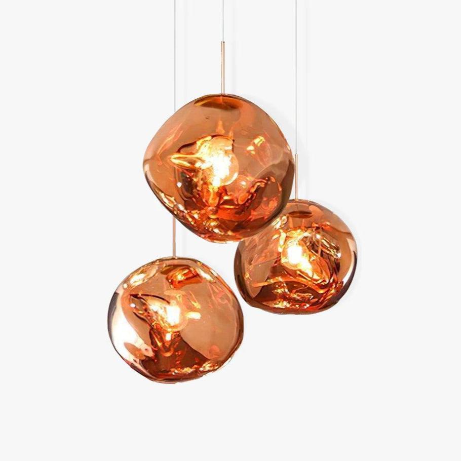 Multi Lava Round Chandelier