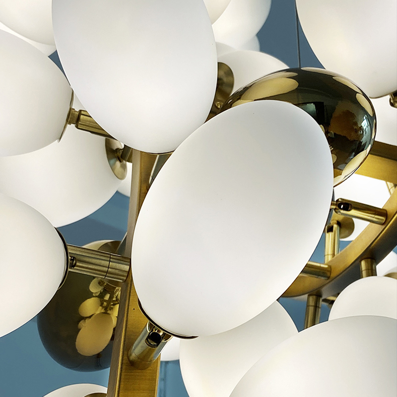 Modern Artistic Linear Elegant Grape Extra Large Chandelier - Melin Lamps