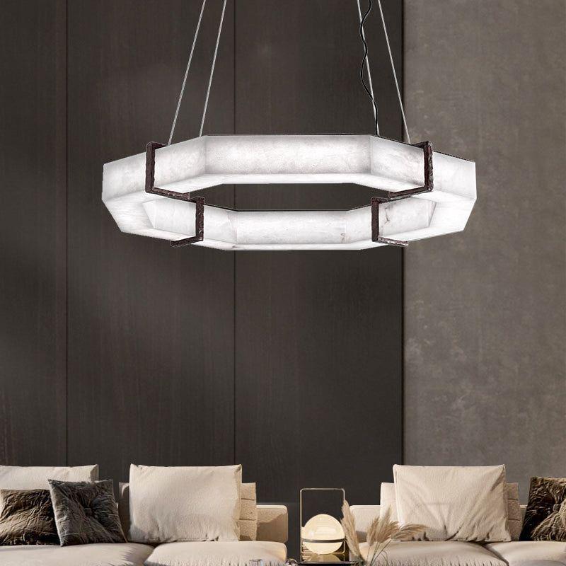 Modern Creative Retro Alabaster Chandelier - Merlin Lamps
