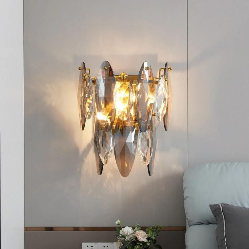 JC Nimbus Sided Hand Crystal Wall Sconce