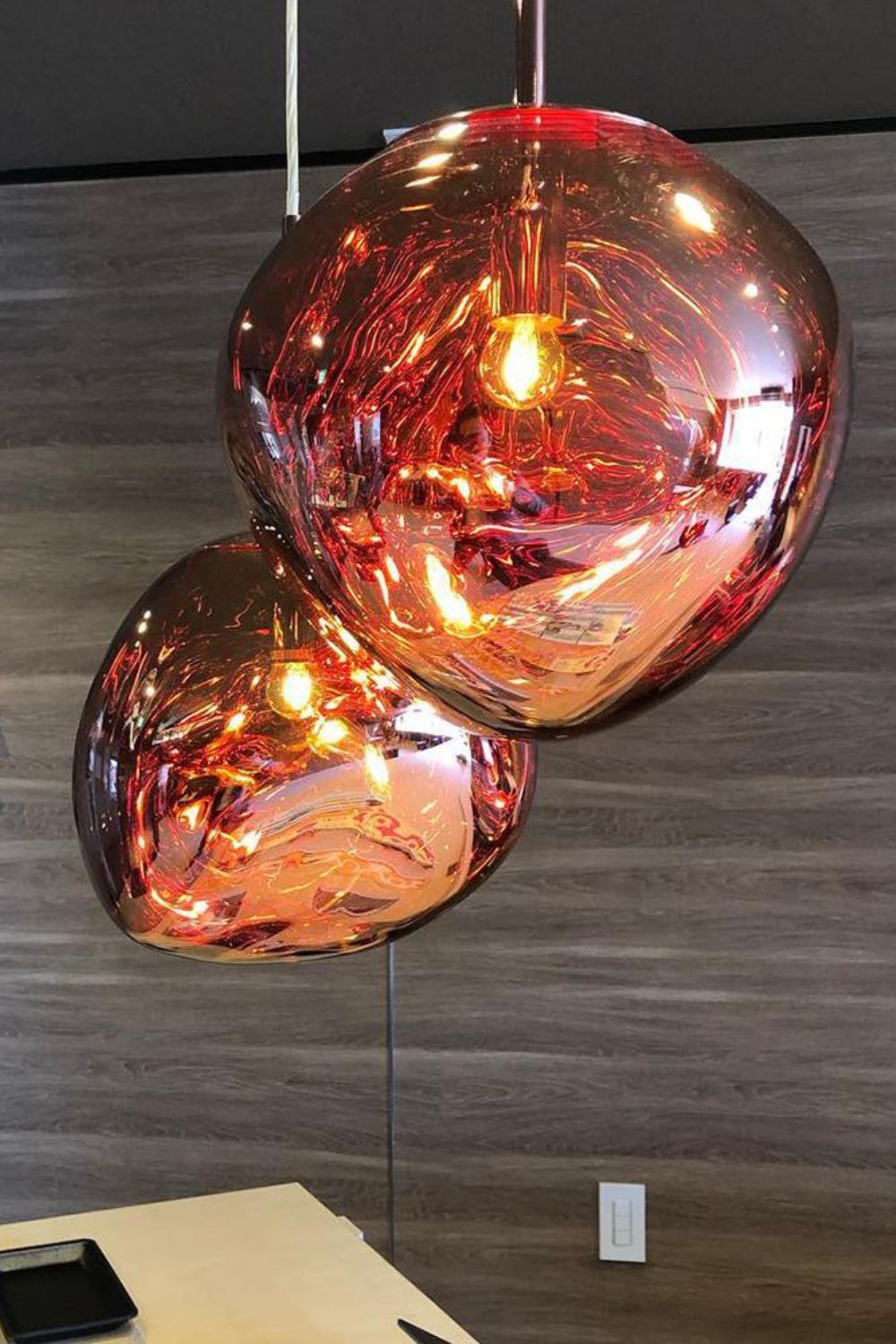Multi Lava Round Chandelier