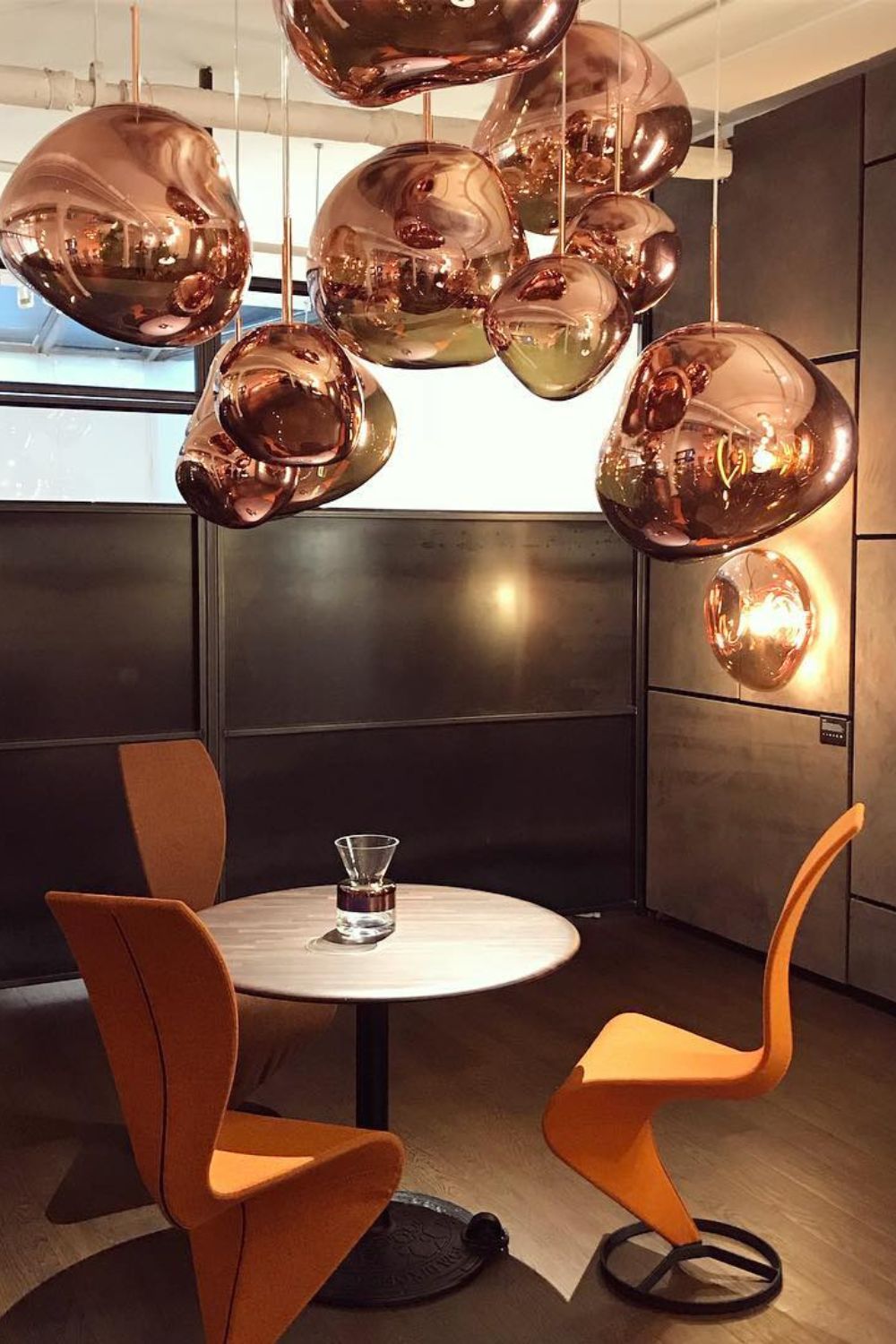 Multi Lava Round Chandelier