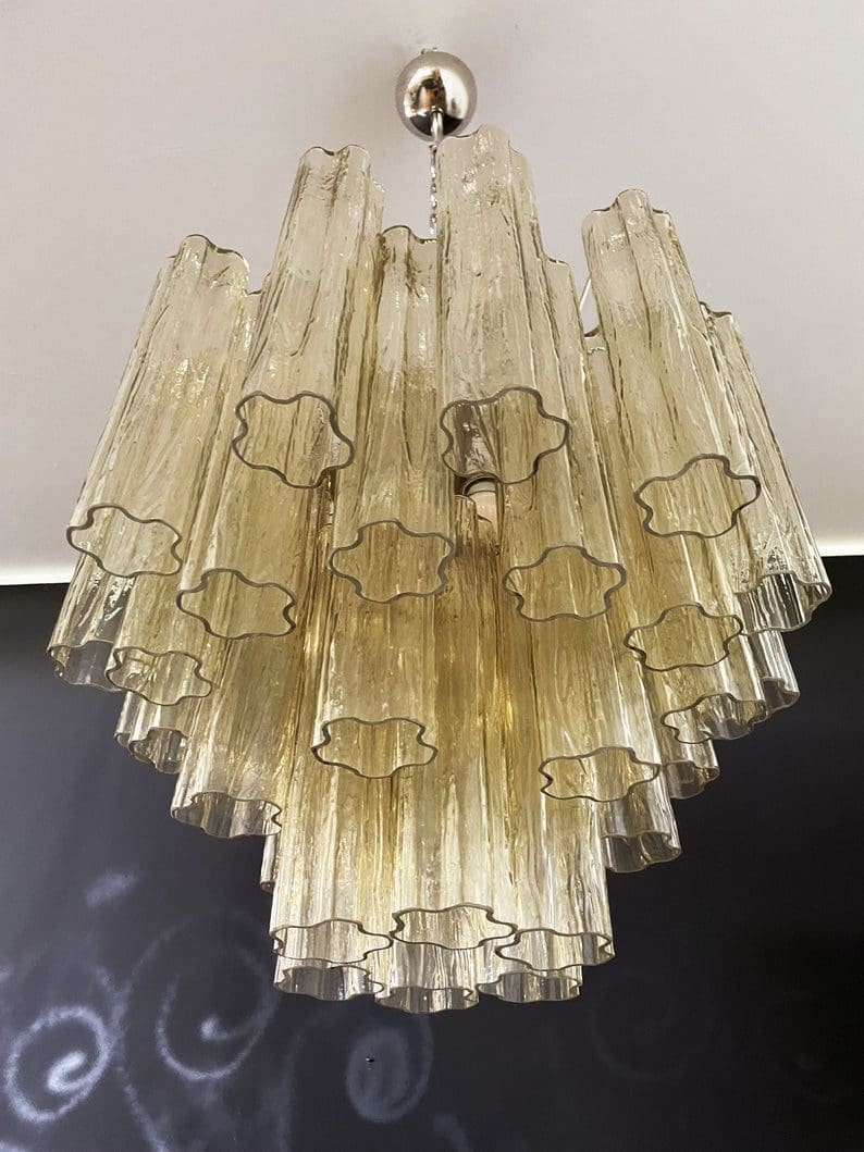 Murano Chandelier – 36 tubes – Yellow