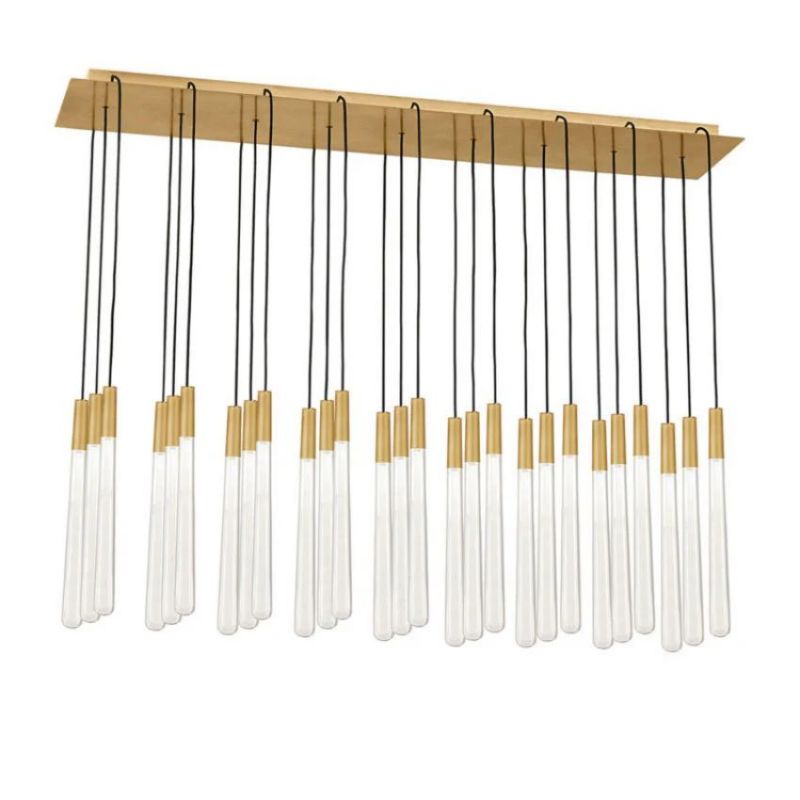 Noland 27-Light Linear Crystal Chandelier 48" - jchandelier