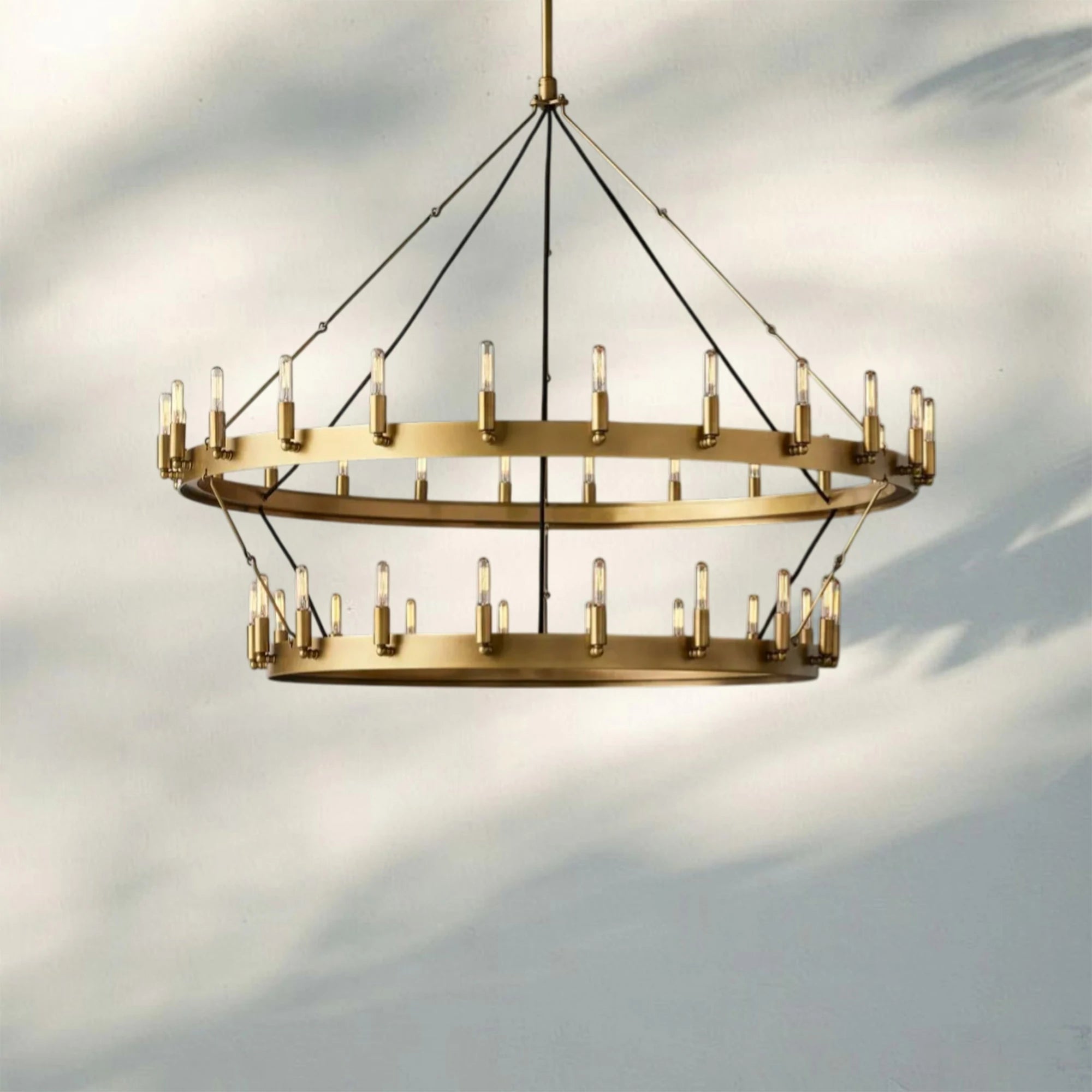 Camina Vintage Filament 2-Tier Chandelier