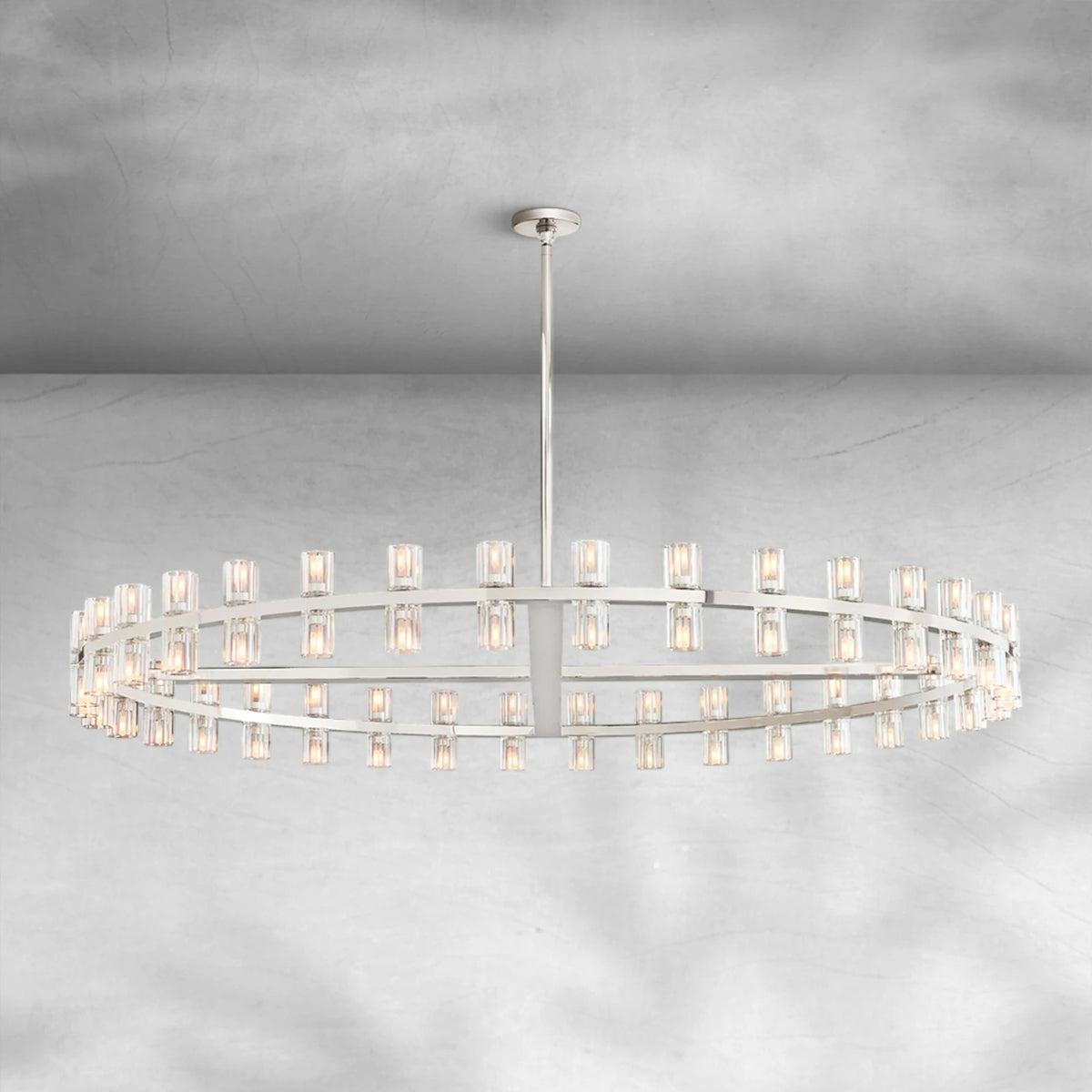 Auraline Crystal Round Chandelier 60"