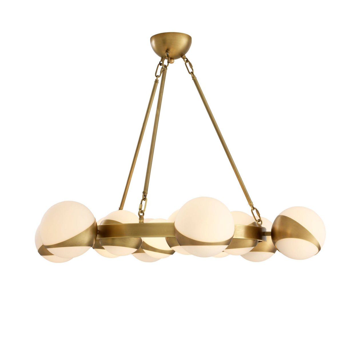 Tortora Modern Brass Chandelier - Brass