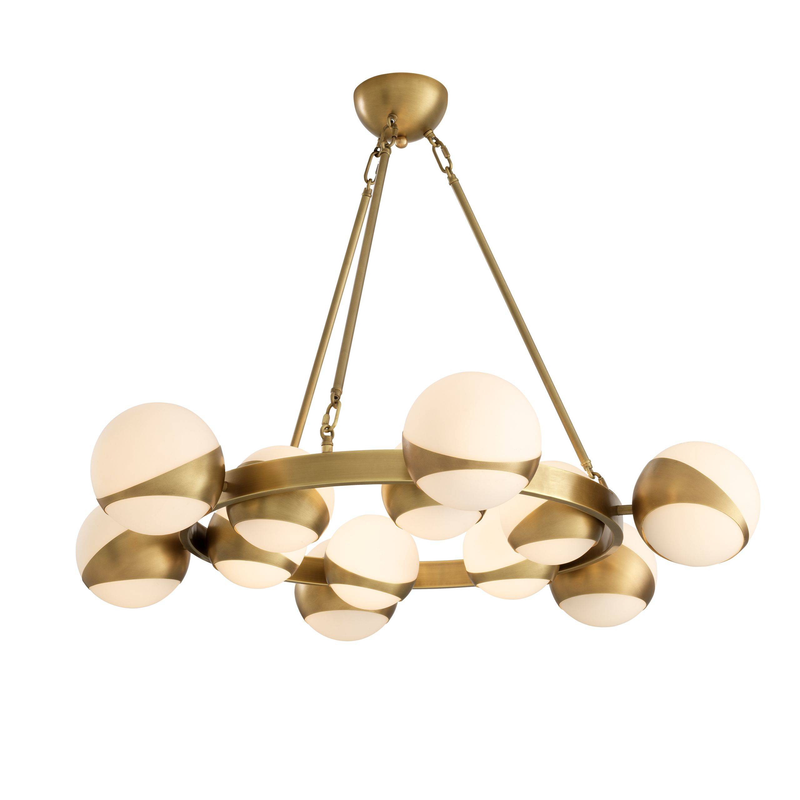 Tortora Modern Brass Chandelier - Brass