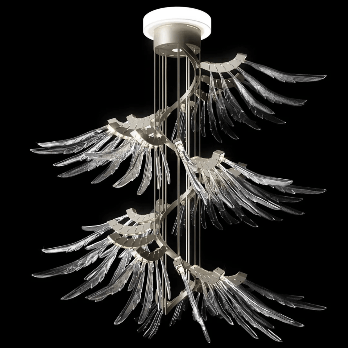 Galaxy Plumage Ascent Crystal Chandelier