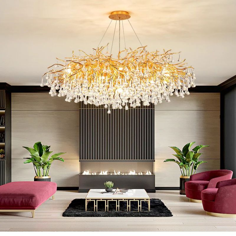 JC Aquarcadia Living Room Branch Chandelier